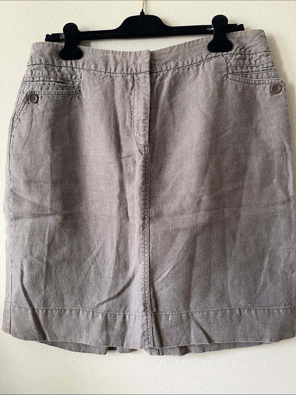 Eileen Fisher Linen summer Skirt L